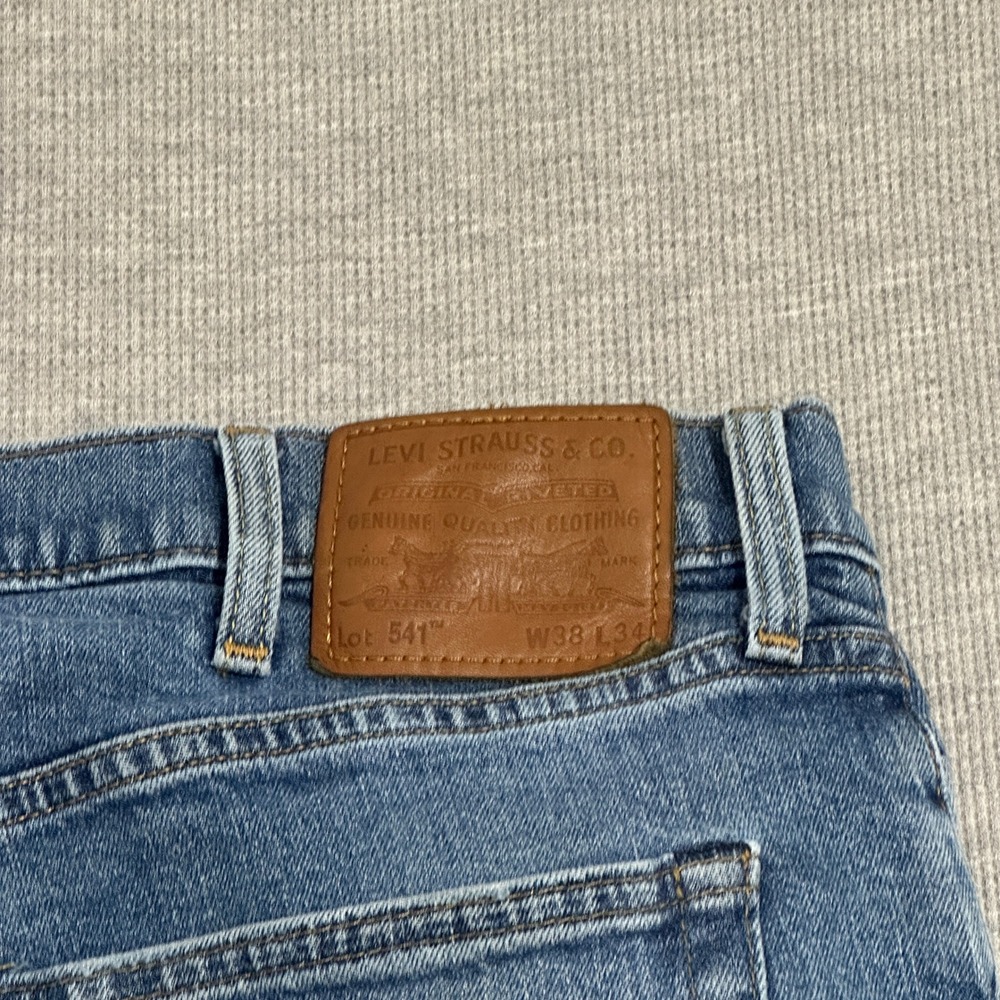 Levi's 514 Straight Fit Jeans Blue Denim Medium Wash Mens Size W38xL33 - Picture 16 of 16